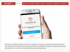 Blogs e site mostram as vantagens do app Endovascular Brasil